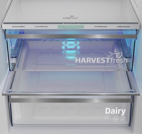 Beko B5RCNE406LXBRW frigorifero con congelatore Libera installazione 355 L C Nero, Acciaio inossidabile