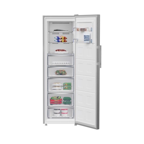 Beko B7RFNE315XP: Congelatore Verticale Beyond, Total No-Frost, 286 L, 59.5 cm