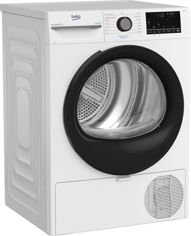 Beko BMGT491SBI_IT 9kg, Classe C, motore inverter, Display digitale, funzione a vapore SteamCure™, colore Bianco, oblò Nero