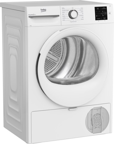 Beko BMT103EW 10kg, classe D, linea estetica NX, display touch, colore bianco, oblò bianco
