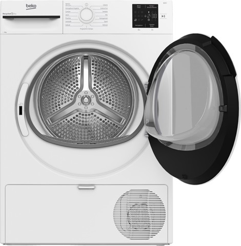 Beko BMT83EW 8kg, Classe D, Linea Estetica NX, motore asincrono, Display digitale, colore Bianco, oblò Bianco