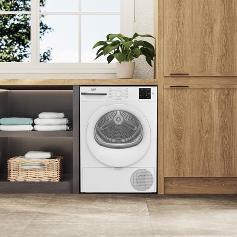 Beko BMT83EW 8kg, Classe D, Linea Estetica NX, motore asincrono, Display digitale, colore Bianco, oblò Bianco