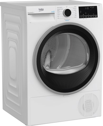 Beko BT3103IS_IT 10kg, Classe C, motore inverter, Display digitale XL, funzione a vapore SteamCure™, colore Bianco, oblò Nero