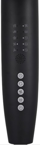 Beko EFS6700B ventilatore Nero, Grigio scuro