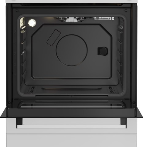 Beko Forno a Gas,coperchio in metallo, ventilazione tangenziale, Classe A, Bianco