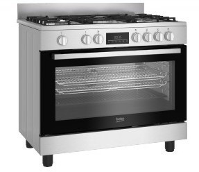 Beko Forno Elettrico Multifunzione con Grill Elettrico e Timer, Classe A, Display Touch, Inox
