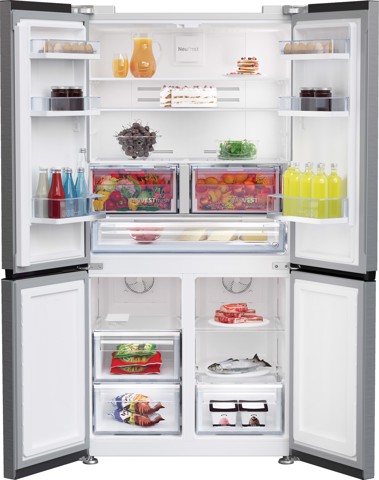 Beko GN1416240XPN frigorifero side-by-side Libera installazione 572 L E Acciaio inossidabile