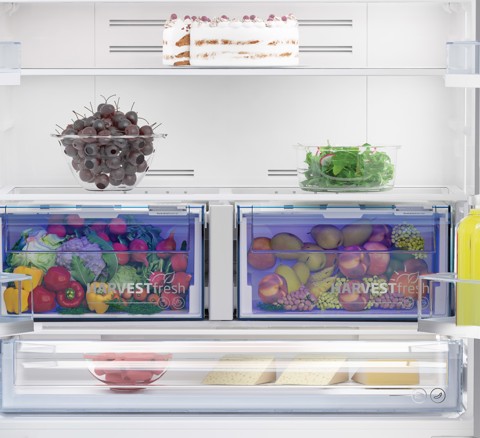 Beko GN1416240XPN frigorifero side-by-side Libera installazione 572 L E Acciaio inossidabile