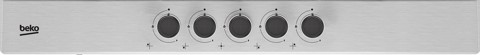 Beko HIAW75225SXE Acciaio inox Da incasso 75 cm Gas 5 Fornello(i)