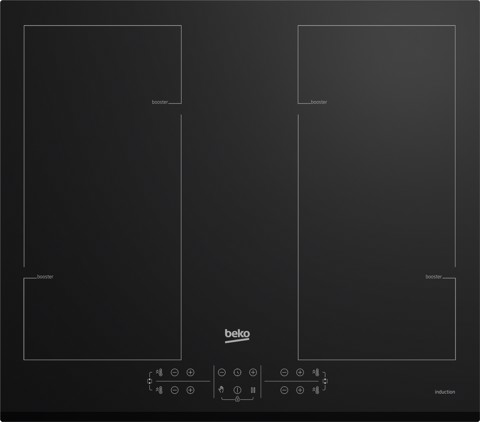 Beko HII64206F2MT: Piano a Induzione, 4 Zone con 2 Sezioni IndyFlex, 60 cm