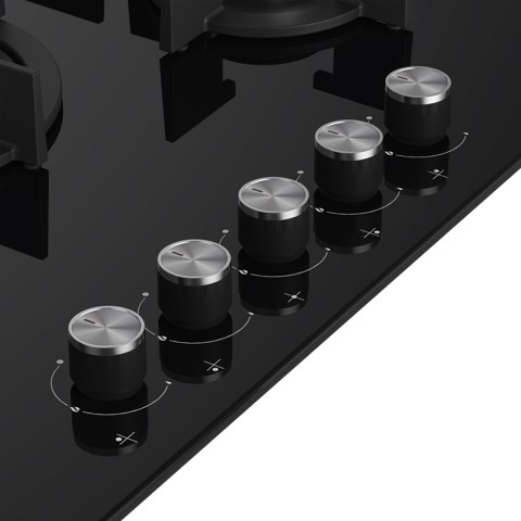 Beko HILW75222S Nero Da incasso 75 cm Gas 5 Fornello(i)