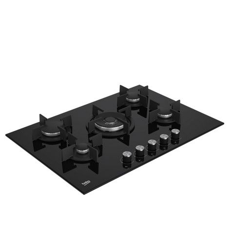 Beko HILW75222S Nero Da incasso 75 cm Gas 5 Fornello(i)