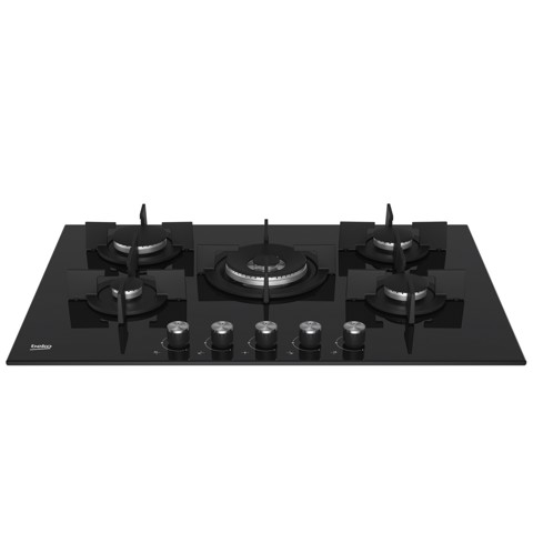 Beko HILW75222S Nero Da incasso 75 cm Gas 5 Fornello(i)