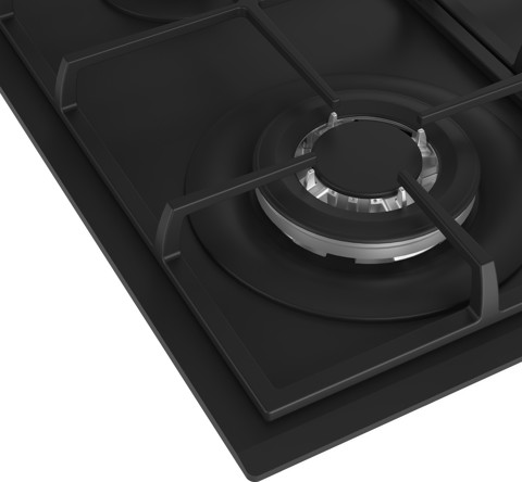 Beko HIYG 64225 SBO piano cottura Nero Da incasso 60 cm Gas 4 Fornello(i)