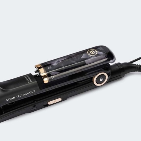 Bellissima 11915 messa in piega Piastra per capelli Vapore Nero 1,8 m