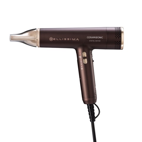 Bellissima Ceramisonic Asciugacapelli, Motore Digitale ad alta velocità, ultraleggero, con tecnologia Tecnologia Ion Ceramic Hi-Pro, ioni, 3 velocità, 3 temperature, Impostazione Gentle Dry, Modalità Silent, 1700W