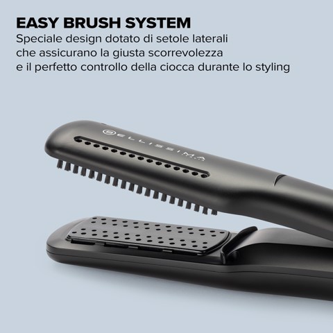 Bellissima Imetec AirSleek, Piastra lisciante 2in1, asciuga e crea un liscio naturale con l'aria, capelli protetti senza calore estremo, ionizzatore, rivestimento in ceramica e cheratina. 2 temperature