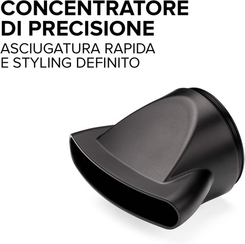 Bellissima Imetec B-Travel Asciugacapelli da viaggio, portatile e compatto, 1400 W, manico pieghevole, doppio voltaggio, concentratore di precisione, 2 combinazioni aria/temperatura, custodia da viaggio, idea regalo