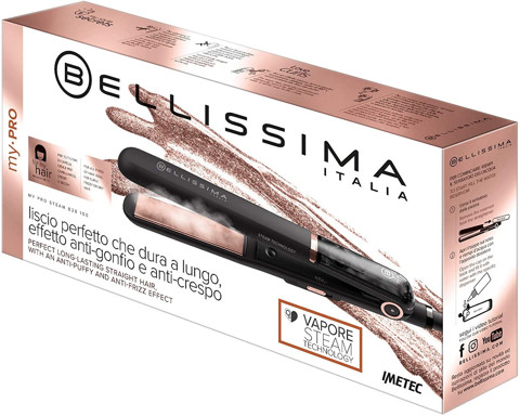 Bellissima My Pro Steam B28 100 Piastra per capelli Vapore Nero 1,8 m