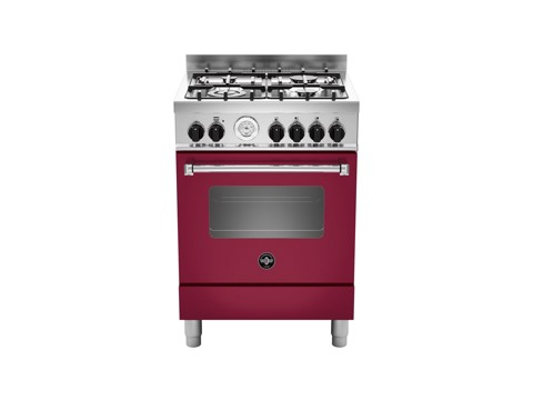 Bertazzoni La Germania Americana AMN664GVIT cucina Gas Combi Rosso