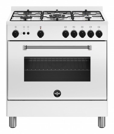 Bertazzoni La Germania Americana AMN855GBV/24 cucina Elettrico Gas Bianco A