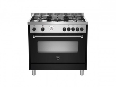 Bertazzoni La Germania Americana AMN965GNET cucina Elettrico/Gas Gas Nero