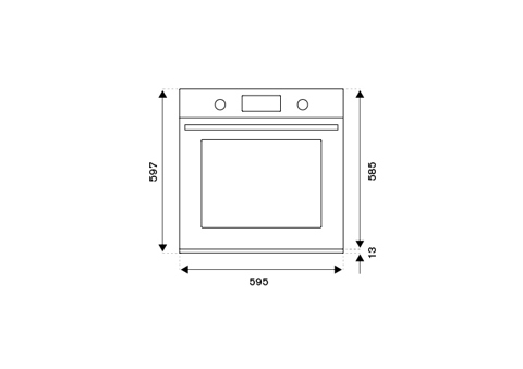 Bertazzoni La Germania F605LAGEKX forno 76 L Acciaio inox