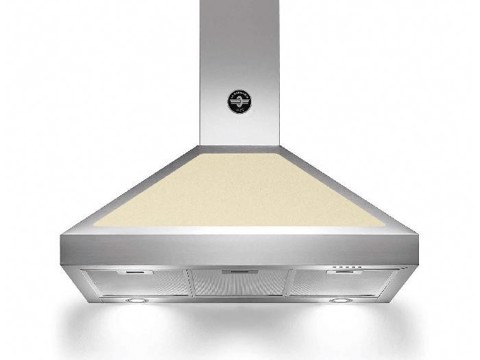 Bertazzoni La Germania K90AMHCRA/19 cappa aspirante Cappa aspirante a parete Crema, Acciaio inox 800 m³/h