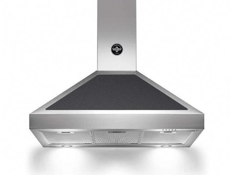 Bertazzoni La Germania K90AMHNEA/19 cappa aspirante Cappa aspirante a parete Nero, Acciaio inox 800 m³/h