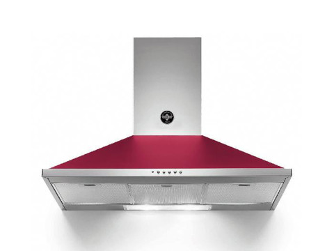 Bertazzoni La Germania K90AMLVIA/19 cappa aspirante Cappa aspirante a parete Rosso, Acciaio inossidabile 600 m³/h A