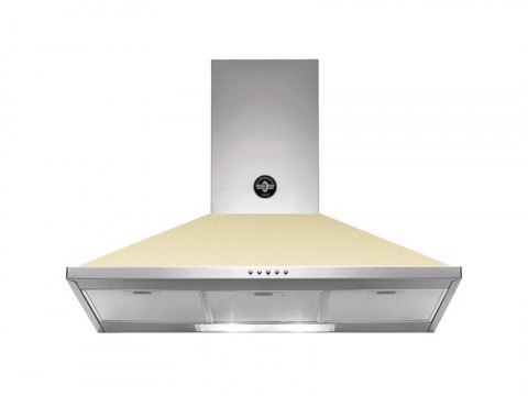 Bertazzoni La Germania KPL90PLAG1CRA cappa aspirante Cappa aspirante a parete Crema 600 m³/h