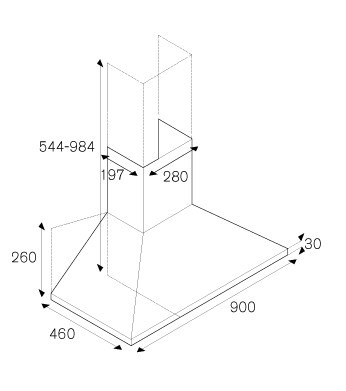 Bertazzoni La Germania Prima Cappa aspirante a parete Acciaio inossidabile 600 m³/h A