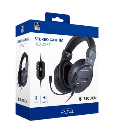 BIG BEN PS4OFHEADSETV3TITAN cuffia e auricolare Cablato A Padiglione Giocare Titanio