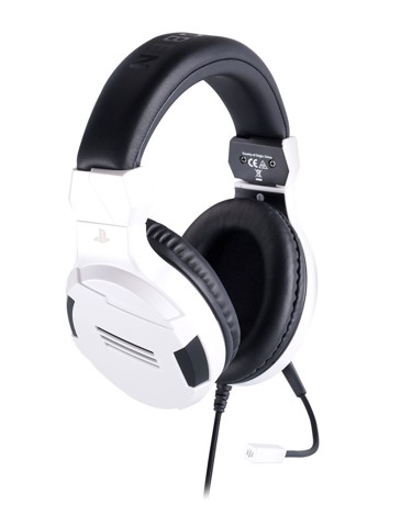 BIG BEN PS4OFHEADSETV3WHITE cuffia e auricolare Cablato A Padiglione Gaming Nero, Bianco