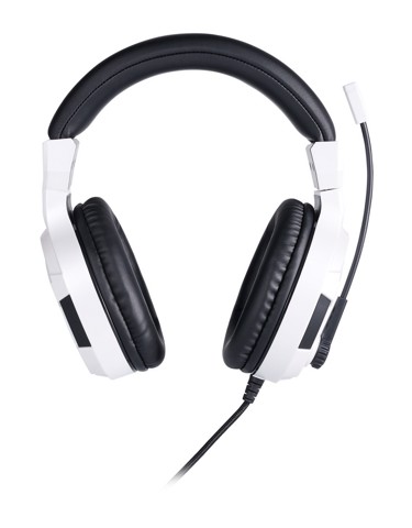 BIG BEN PS4OFHEADSETV3WHITE cuffia e auricolare Cablato A Padiglione Gaming Nero, Bianco