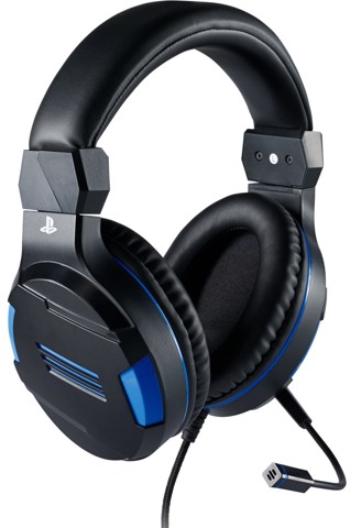 Bigben Interactive PS4OFHEADSETV3 cuffia e auricolare Cablato A Padiglione Gaming Nero, Blu