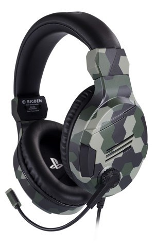 Bigben Interactive PS4OFHEADSETV3G cuffia e auricolare Cablato A Padiglione Gaming Mimetico