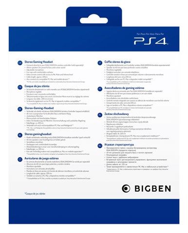 Bigben Interactive PS4OFHEADSETV3R cuffia e auricolare Cablato A Padiglione Gaming Rosso