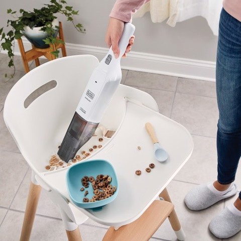 Black & Decker HLVC315B11 aspirapolvere senza filo Bianco Senza sacchetto