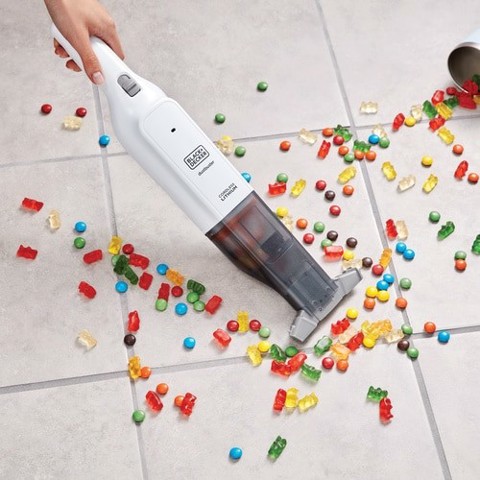 Black & Decker HLVC315B11 aspirapolvere senza filo Bianco Senza sacchetto