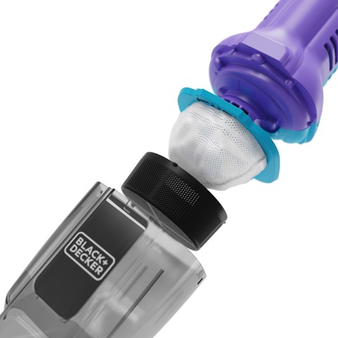 Black & Decker NVD220BP-QW aspirapolvere senza filo Multicolore Senza sacchetto