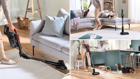 Bosch BCS1041PET Scopa elettrica, Unlimited 10 ProAnimal, Rosso