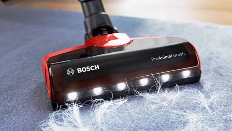 Bosch BCS711PET scopa elettrica Aspirapolvere a bastone Batteria Secco Senza sacchetto 0,3 L Nero, Rosso 3 Ah