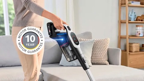 Bosch BCS931WBA Aspirapolvere ricaricabile, Unlimited 9, Bianco