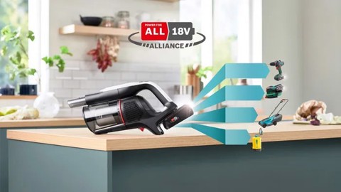 Bosch BCS931WBA Aspirapolvere ricaricabile, Unlimited 9, Bianco