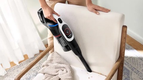 Bosch BCS931WBA Aspirapolvere ricaricabile, Unlimited 9, Bianco