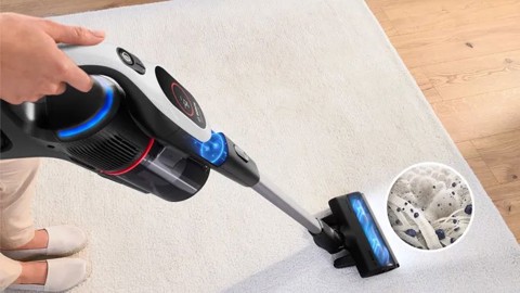 Bosch BCS931WBA Aspirapolvere ricaricabile, Unlimited 9, Bianco