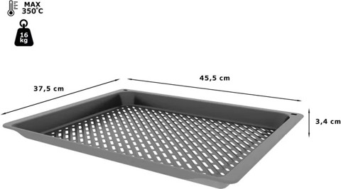 Bosch HEZ629070 accessorio e componente per forno Nero Acciaio Piastra