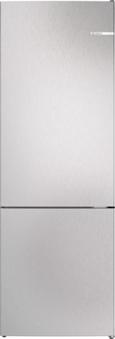 Bosch KGN492LCF Serie 4 Frigorifero Combinato da libera installazione 203 x 70 cm Metal look Classe C