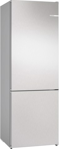 Bosch KGN492LCF Serie 4 Frigorifero Combinato da libera installazione 203 x 70 cm Metal look Classe C